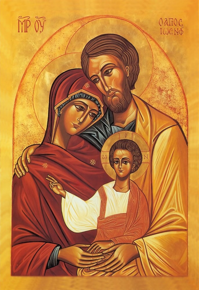 Icono de la Sagrada Familia — Sor Marie-Paul Farran, 1984